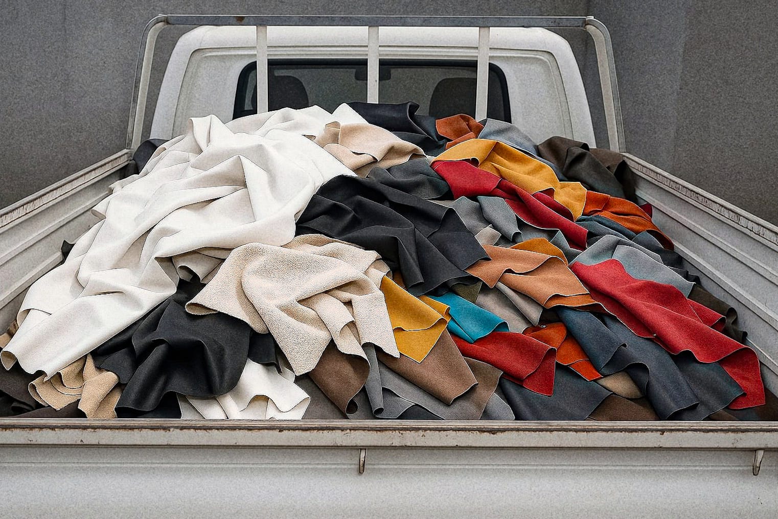 Coprocessamento de resíduos têxteis - caçambas de tecidos